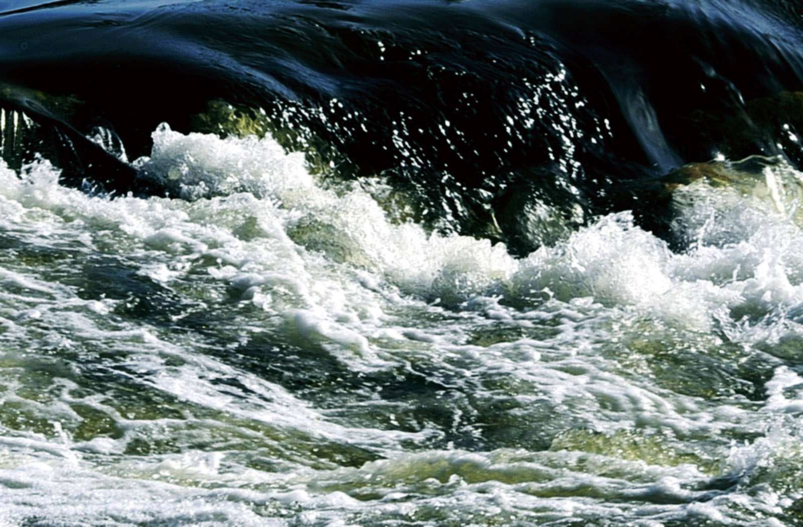 photographie d'un torrent agité